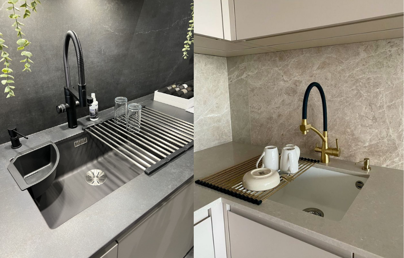 Раковина на кухню: форма та матеріал